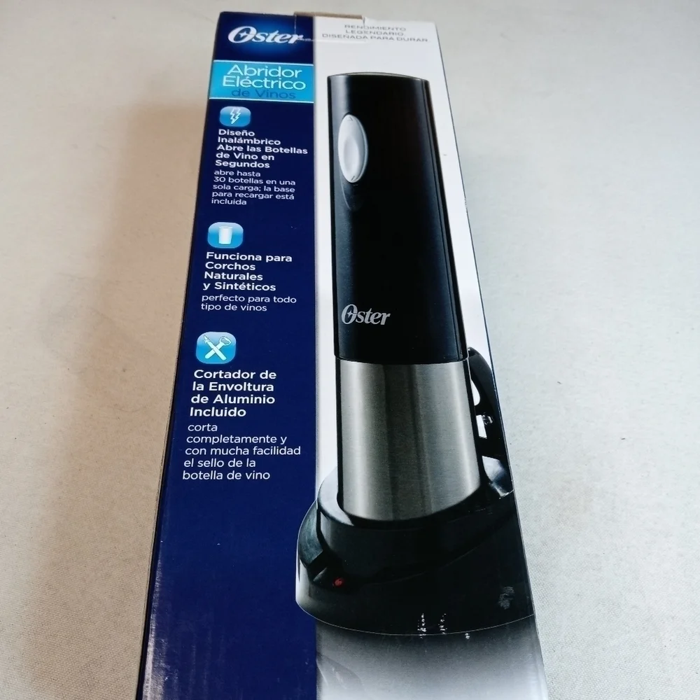 Oster Electric Wine Bottle Opener Corkscrew Cork C